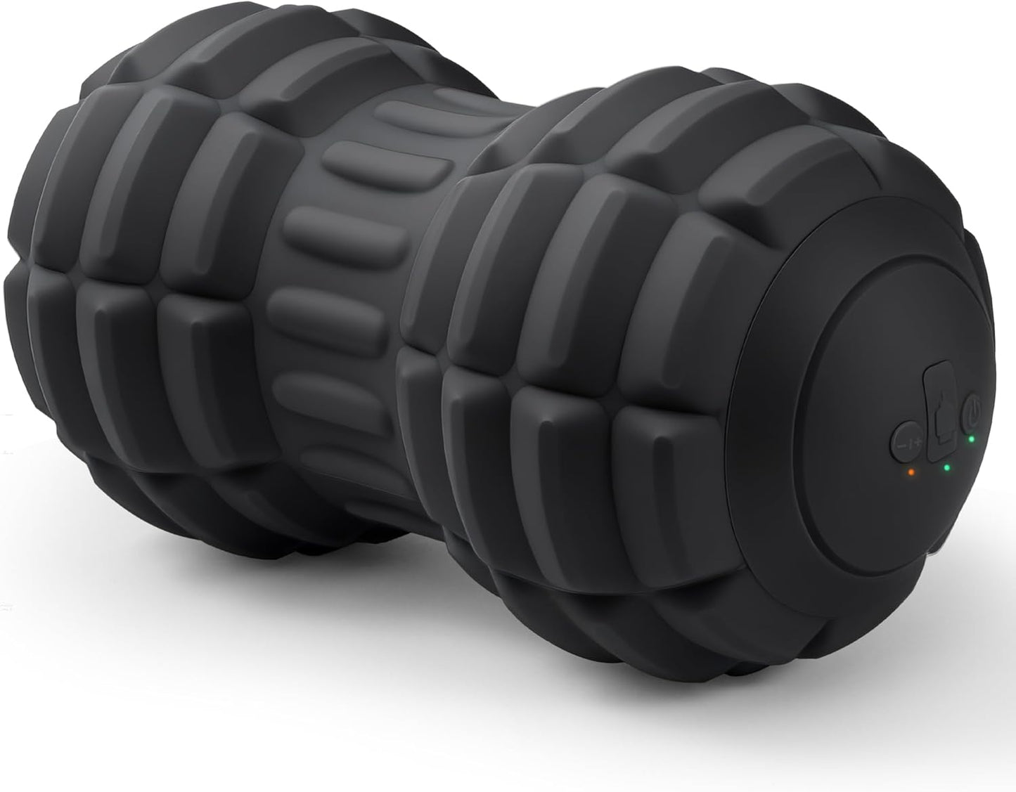 Vibrating Peanut Massage Ball – Back, Neck, Hip, Calf, Leg & Foot Muscle Roller, Trigger Point Massage Ball for Deep Tissue Myofascial Release, Silicone Shell, 4-Speed (Blue)