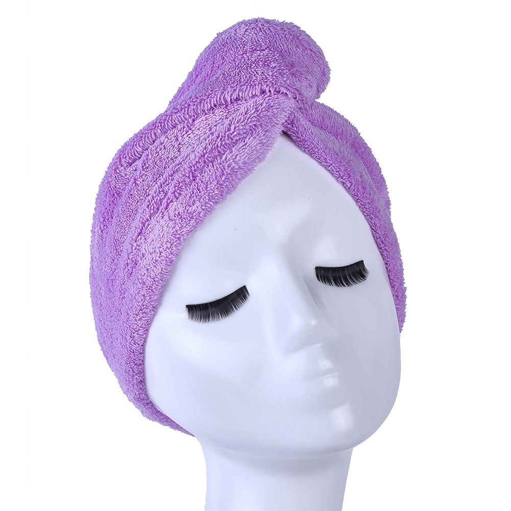 YYXR Microfiber Hair Drying Towel Ultra Absorbent Twist Hair Turban Drying Cap Hair Wrap (Rose)