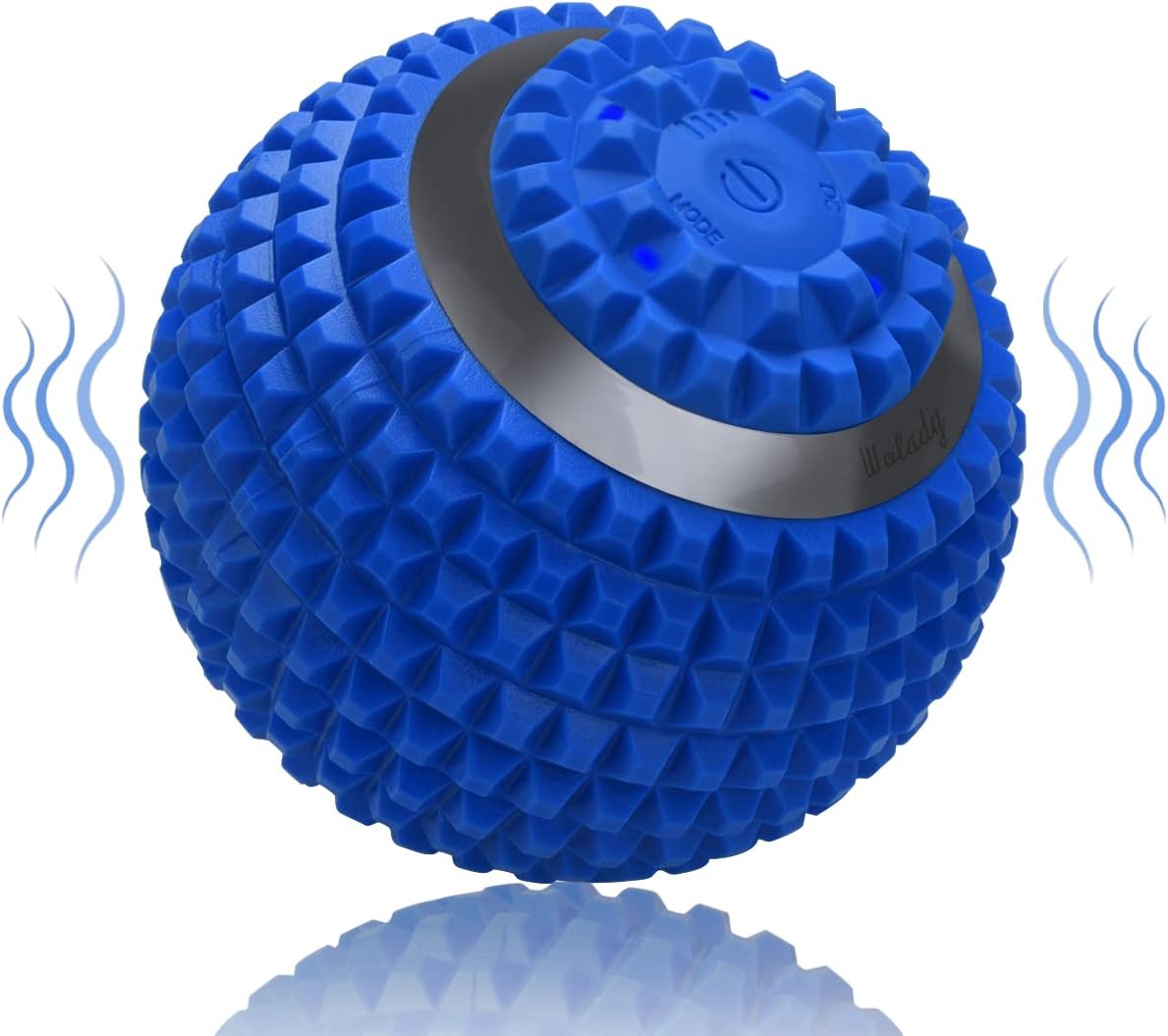 Vibrating Massage Ball 4-Speed High-Intensity Fitness Yoga Massage Roller, Relieving Muscle Tension Pain & Pressure Massaging Balls (Black)