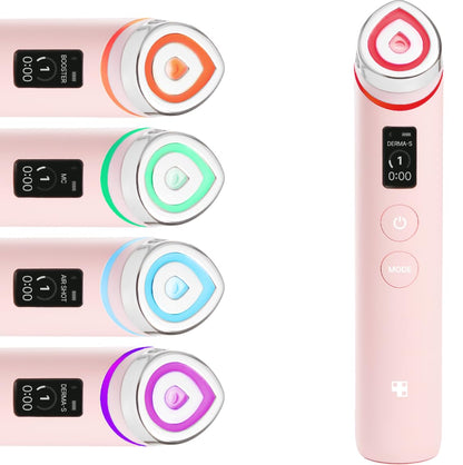medicube Booster Pro - 6 in 1 Real Glass Glow Beauty Massager, Black