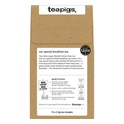 Teapigs, Tea English Breakfast, 15 Count