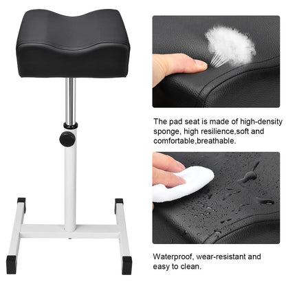 FLOLXNB Pedicure Manicure Footrest, Foot Massage Manicure Nail Beauty Stool Stand, Adjustable Height Footstool for Home Beauty Salon Spa Tattoo (Pink)