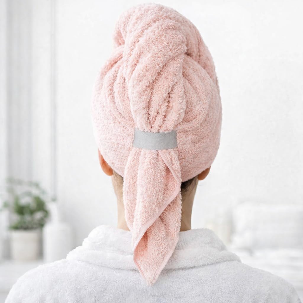 Luxury Microfiber Hair Towel Wrap for Women - Quick Dry, Super Absorbent Hair Turban, Soft & Lightweight Anti-Frizz Towel for Long, Thick & Curly Hair (Sage Green, 48" × 24")