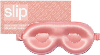 slip Contour Sleep Mask | 100% Pure Mulberry Silk, Ultra Soft | Contoured Design, Prevents Eye Pressure | Adjustable Strap, Ideal for Travel - Black