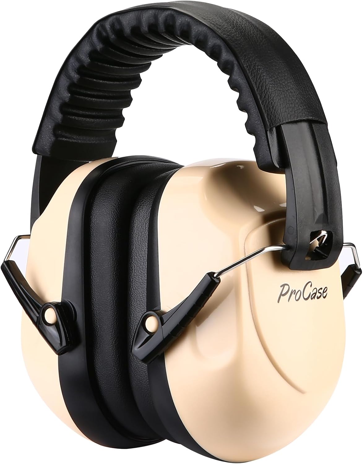 ProCase NRR 28dB Noise Reduction Ear Muffs, Foldable Adjustable Passive Noise Cancelling Headphones for Adults Kids Autism, Hearing Protection for Shooting, Construction, Mowing, Studying -Black - Colors B