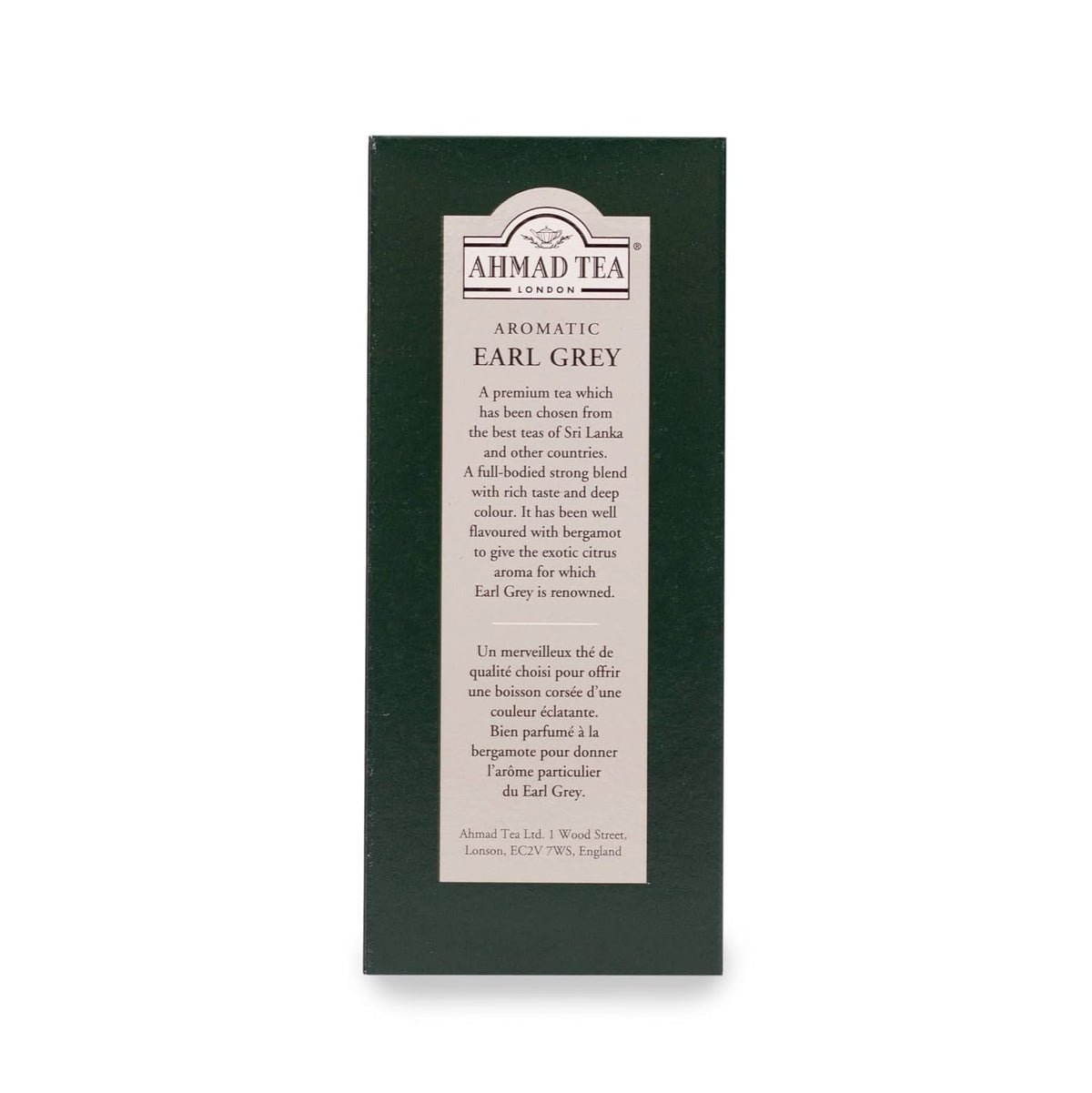 Ahmad Tea Black Tea, Earl Grey Aromatic Loose Leaf, 454g - Caffeinated and Sugar-Free