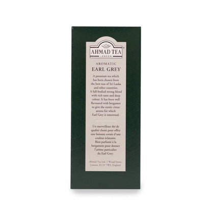 Ahmad Tea Black Tea, Earl Grey Aromatic Loose Leaf, 454g - Caffeinated and Sugar-Free