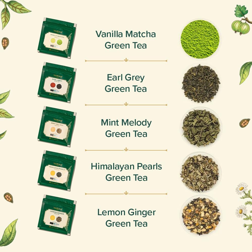VAHDAM, Oprah's Favorite Tea Gift Set | 3 Premium Chai Teas in Golden Tin Caddy Gift Box | Exotic Chai Tea Blends | Gluten Free, Non GMO | Gifts for Men And Women