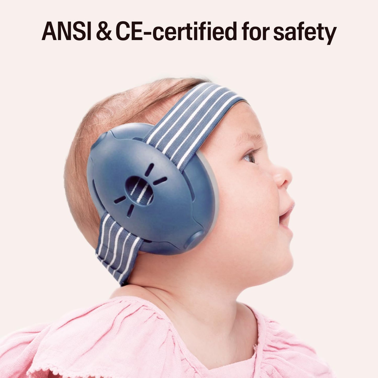 Alpine Muffy Baby Ear Protection for Babies and Toddlers up to 36 Months - CE & ANSI Certified - Noise Reduction Earmuffs - Comfortable Baby Headphones Against Hearing Damage & Improves Sleep - Blush