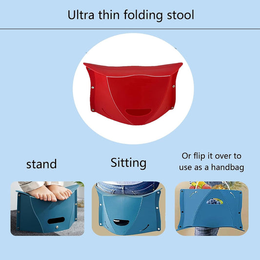 Travel Foot Rest for Airplane,Airplane Foot Rest,Portable Folding Under Desk Foot Stool,Relieves Back & Knee Pain,Comfortable for Long Flights,Cars,Trains,Ultralight Mini (Dark Blue)