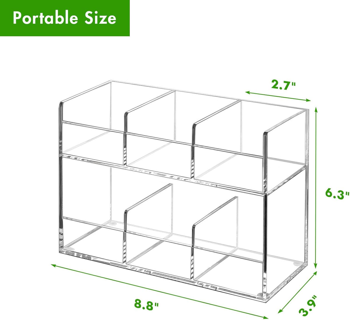 BEYGORM Acrylic Tea Bag Organizer for 216 Tea Packets