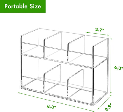 BEYGORM Acrylic Tea Bag Organizer for 216 Tea Packets