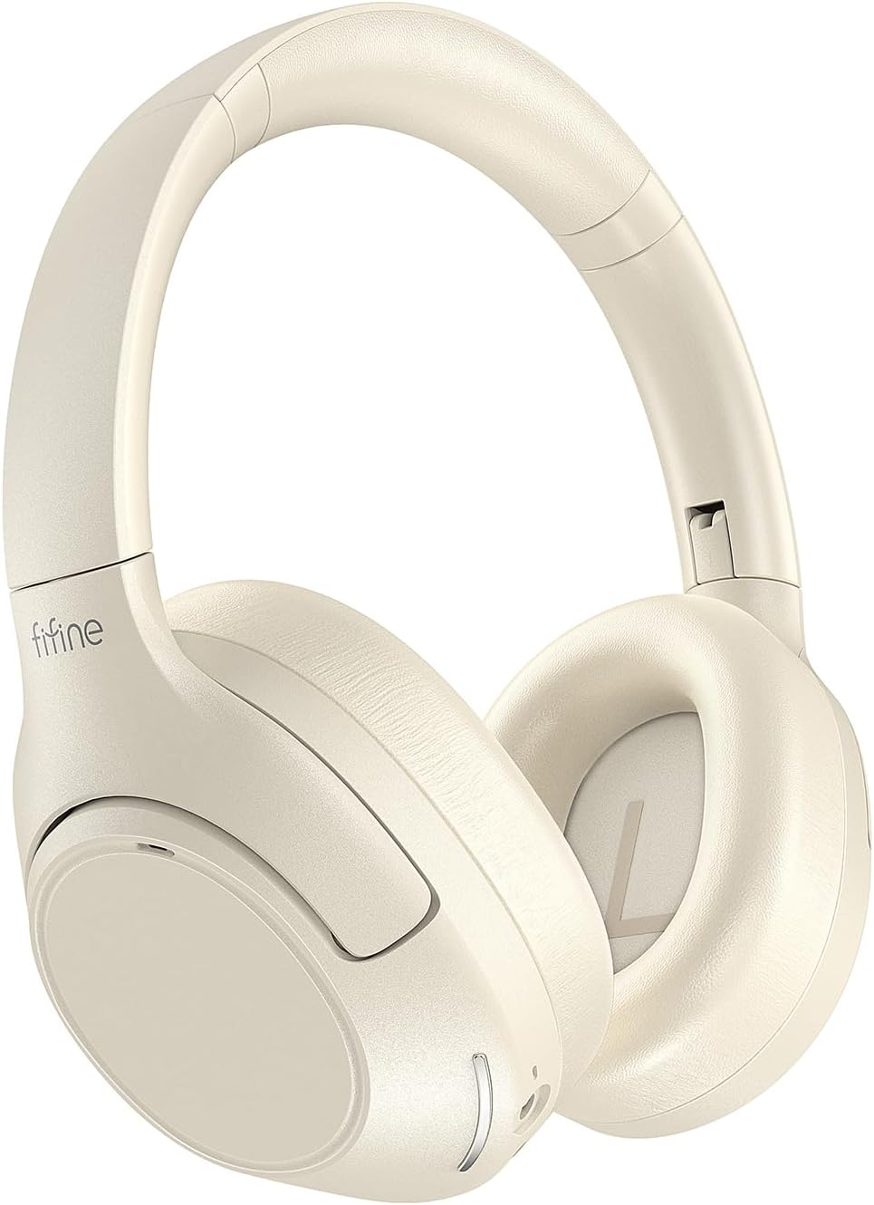 FIFINE Wireless Bluetooth Headphones, Over-Ear Noise Canceling Headphones with Soft Earmuffs, Up to 65H Playtime for Music, Phone Calls, Sport Travel Headset for iPhone/Android/Tablet-X3 Black