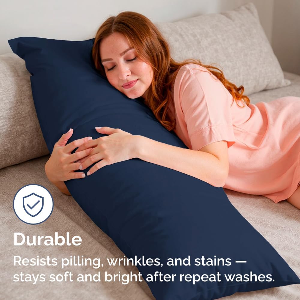 Standard Pillow Cases Set of 10 - Ultra Soft Hotel Quality Pillowcase Covers - Comfy, Cozy & Wrinkle Free - Shrink, Stain and Fade Resistant - Machine Washable Pillow Protectors - 10 Pcs Set - White - Colors B