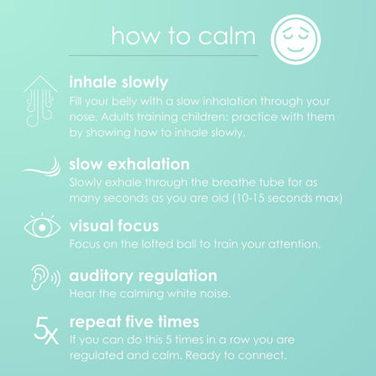 Product Title: webe kälm: Sensory tool for calming with slow exhalation, visual focus, and auditory regulation. Supports mindfulness, stress relief, bedtime, and anxiety. (Blue)