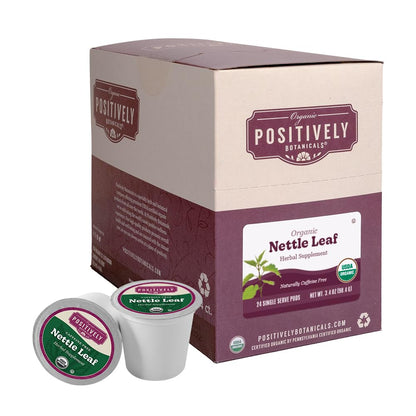 Positively Botanicals, Organic Nettle Leaf, K-Cup® Compatible, 24 Pods