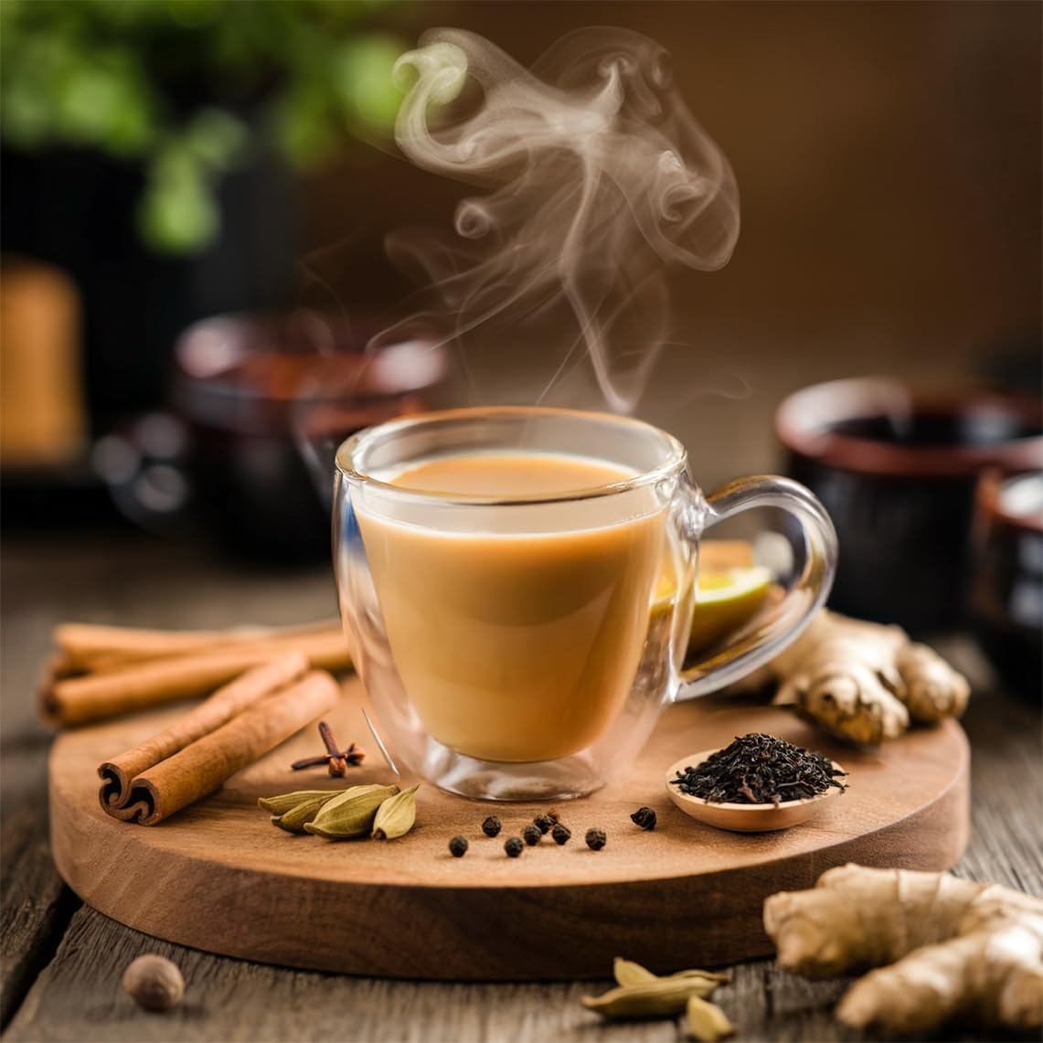 VAHDAM Instant Chai Latte(7.7oz|10 Sachets) Authentic Indian Chai Tea