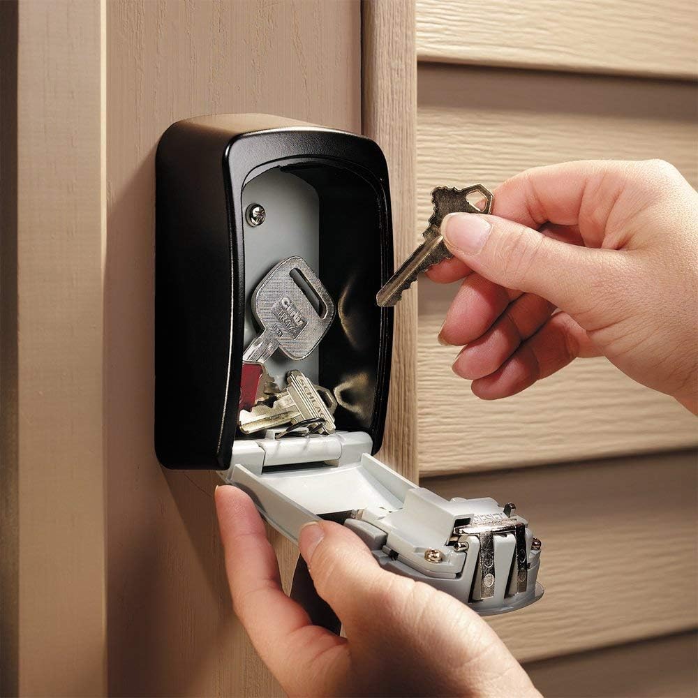 Master Lock 5-Key Combination Safe Black/Silver 5401D