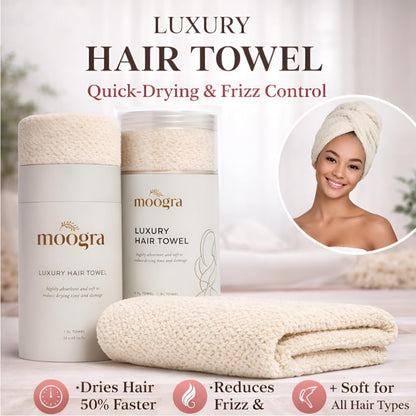 Luxury Microfiber Hair Towel Wrap for Women - Quick Dry, Super Absorbent Hair Turban, Soft & Lightweight Anti-Frizz Towel for Long, Thick & Curly Hair (Sage Green, 48" × 24")
