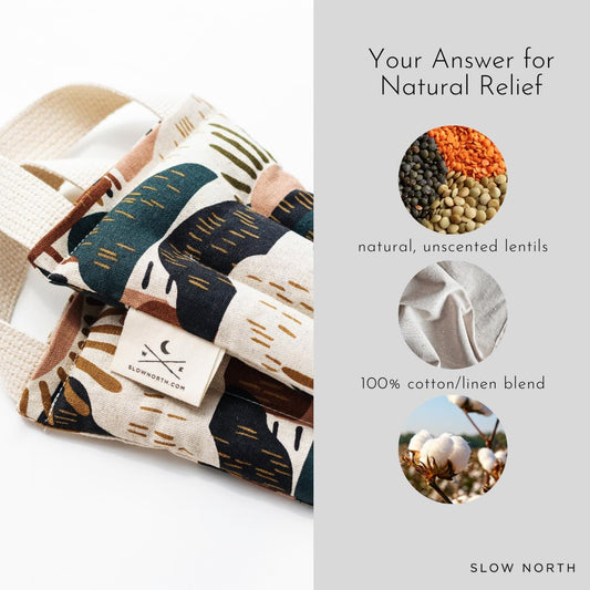 Slow North Hot & Cold Neck Shoulder Wrap: Natural Relief from Shoulder and Neck Ache, Menstrual Cramps Relief, and Stress Reduction