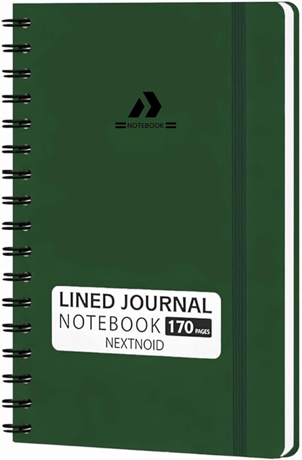 Nextnoid Lined Spiral Notebook Journal For Women & Men - A5(5.8" x 8.3") 170 Pages, Hardcover Notebooks for Work & Note Taking, College Ruled Journals for Writing - Grey