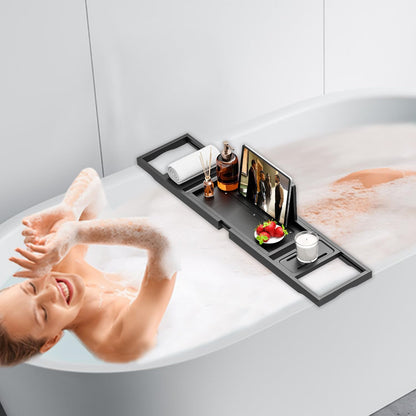 Banlilu Bathtub Tray - Bath Tray Expandable - Bath Tub Tray Table for Bathtub, Ajustable Size, Fits Most Tubs