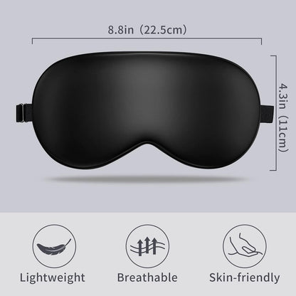 LULUSILK 100% Mulberry Silk Sleep Eye Mask for Sleeping Women and Men, Pink