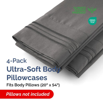 Standard Pillow Cases Set of 10 - Ultra Soft Hotel Quality Pillowcase Covers - Comfy, Cozy & Wrinkle Free - Shrink, Stain and Fade Resistant - Machine Washable Pillow Protectors - 10 Pcs Set - White - Colors A