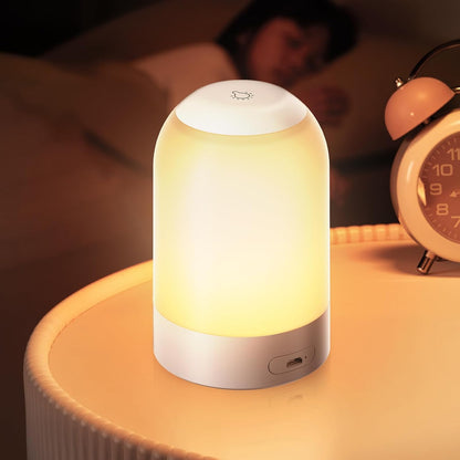 G Keni Nursery Night Light for Baby, Portable LED Touch Night Lamp for Kids and Adult, Breastfeeding, Sleep Aid, USB Rechargeable Nursing Lamp, Bedside Dimmable Warm Night Light, Soft Eye Caring