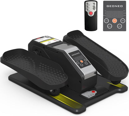 Under Desk Elliptical Machine, Electric Elliptical Exerciser for Senior, Quiet & Small Electric Seated Pedal Exerciser for Home with Monitor, Remote Control & 12 Adjustable Speeds