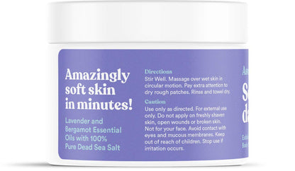 ASUTRA Dead Sea Salt Essential Oil Body Scrub Exfoliator (16 Ounce)