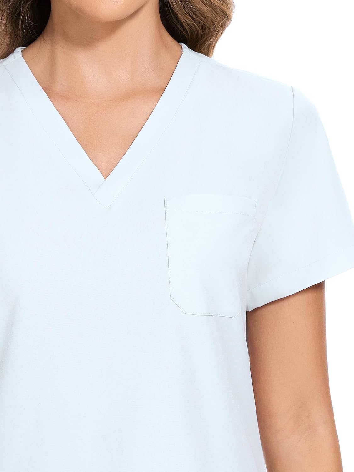 COZYFIT Scrubs for Women Set - Stretch V-Neck Scrub Top & Jogger Pant with 8 Pockets COZY SCRUBS - Colors B