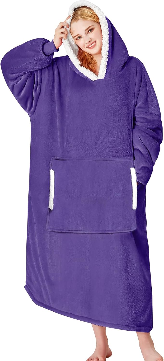yescool Wearable Blanket Hoodie as Christmas Birthday Gifts for Women Mom - Colors B