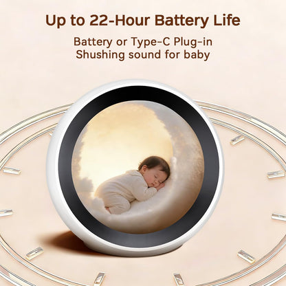 Sound Machine Baby Patter for Sleeping Cute White Noise Machine for Baby Kids Adults with 32 Soothing Sounds 32 Volume Levels Brown Noise Machine with 4 Timer Memory Funtion for Travel Office Privacy