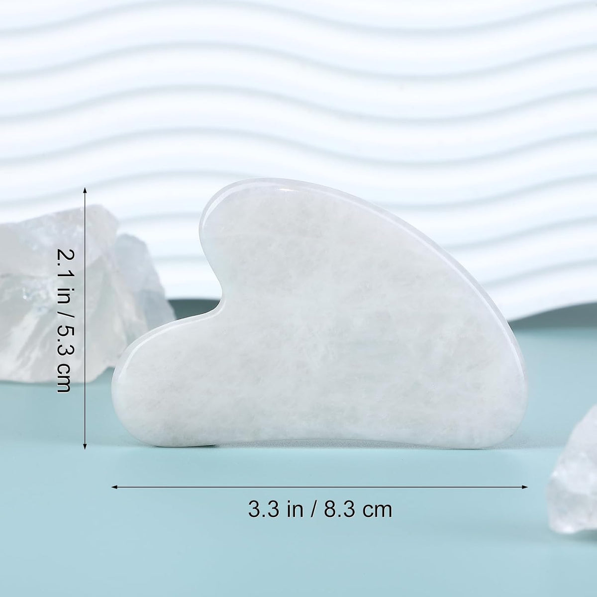 rosenice Gua Sha Facial Tools Guasha Tool Gua Sha Jade Stone Manual Massage Sticks for Jawline Sculpting and Puffiness Reducing for Face Body Tensions Reduce Festive Gifts