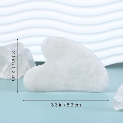 rosenice Gua Sha Facial Tools Guasha Tool Gua Sha Jade Stone Manual Massage Sticks for Jawline Sculpting and Puffiness Reducing for Face Body Tensions Reduce Festive Gifts