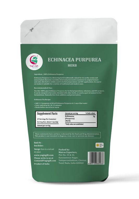 Yogi's Gift® Echinacea Purpurea Herb 4 oz | Loose Leaf Cut Herbal Tea