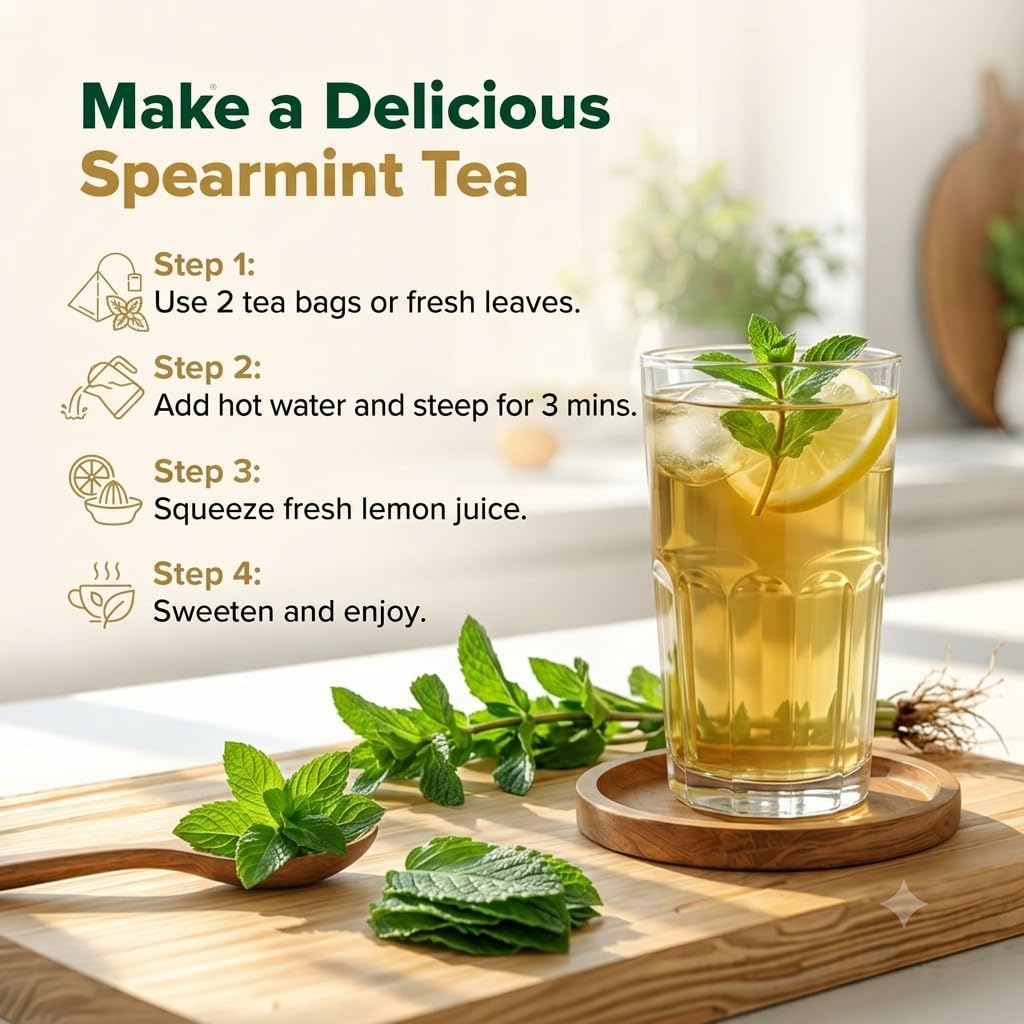 Goodwyn Spearmint Tea Bags, Herbal Tea, 30 Bags