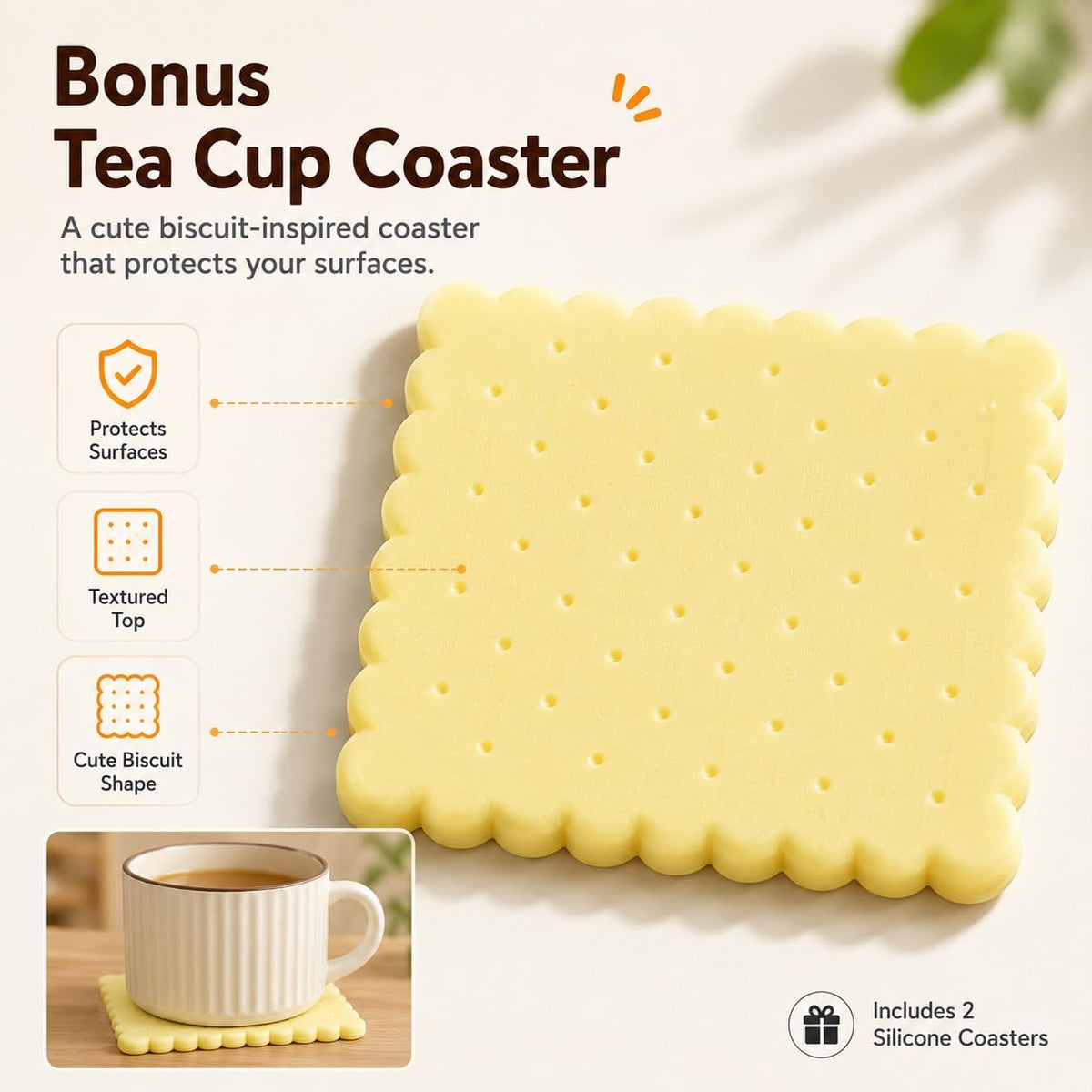 Cooling Clip-On Mini Fan for Cup & Bowl,Cute Coffee Chiller (Style1)