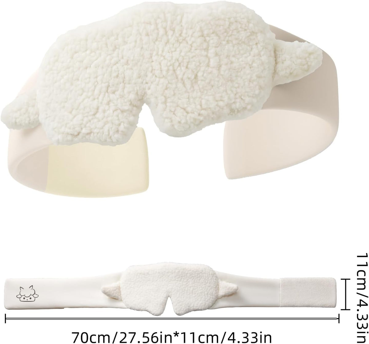 Sleep Mask 100% Mulberry Silk, Misty Blue