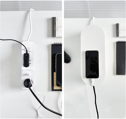 White Cable Box Organizer, Small, Plastic