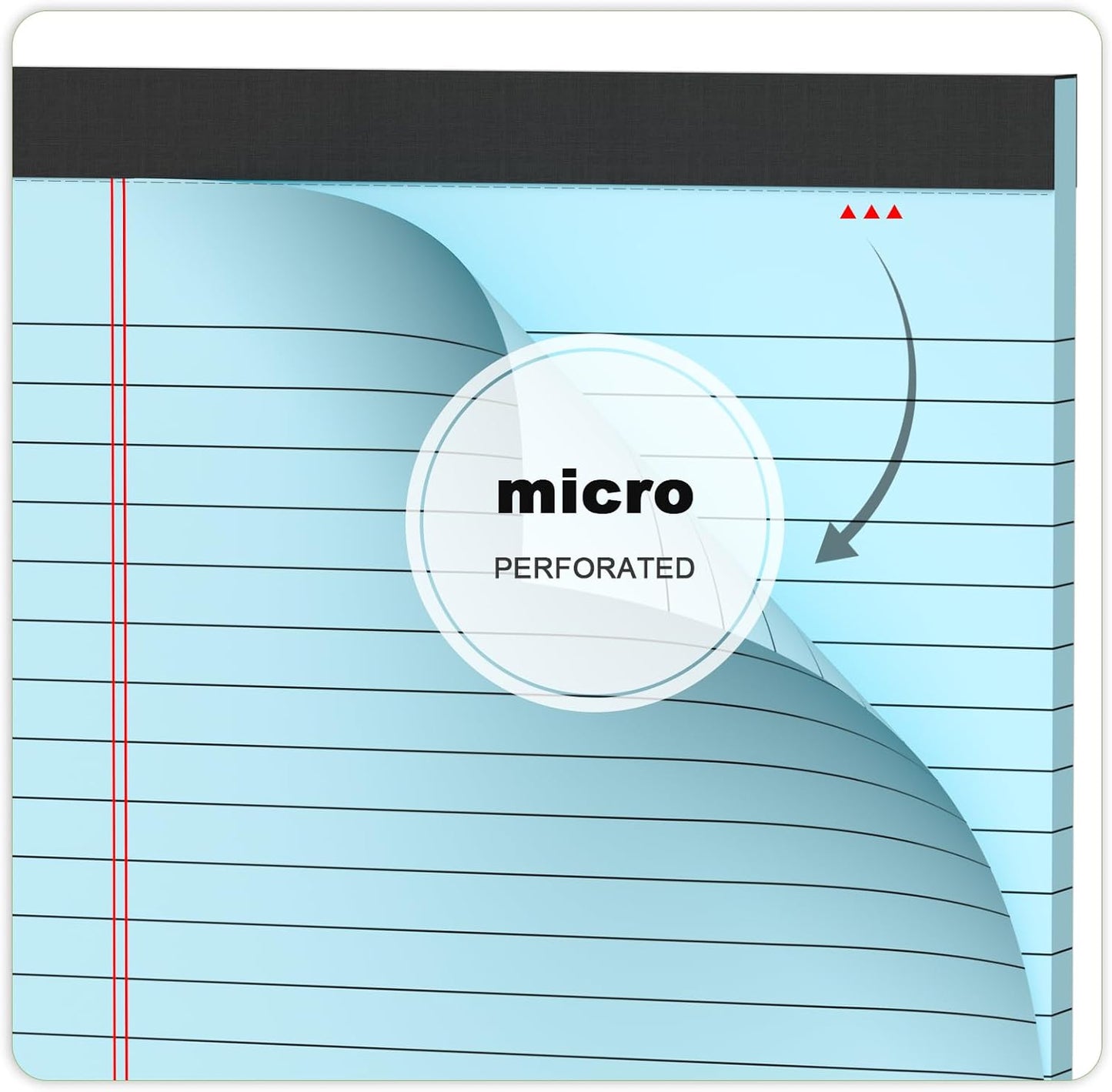 5pcs Small Note Pads 5x8 Notebook College Ruled Legal Pads Color Notepads 5 Pack Study Back Writing Pads 5 x 8 Perforated Narrow Ruled Pads of Paper for School & Office Supplies 30 Sheets/Pack