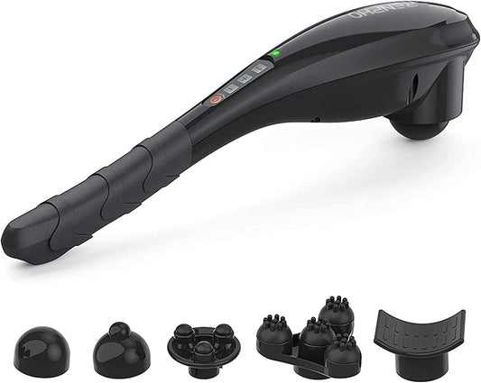 RENPHO Extend Massage Gun, Electric Handheld Massage Gun Deep Tissue, Portable Mini Massage Guns Type-C Charging, Percussion Massager for Neck and Back, Gifts for Women/Men