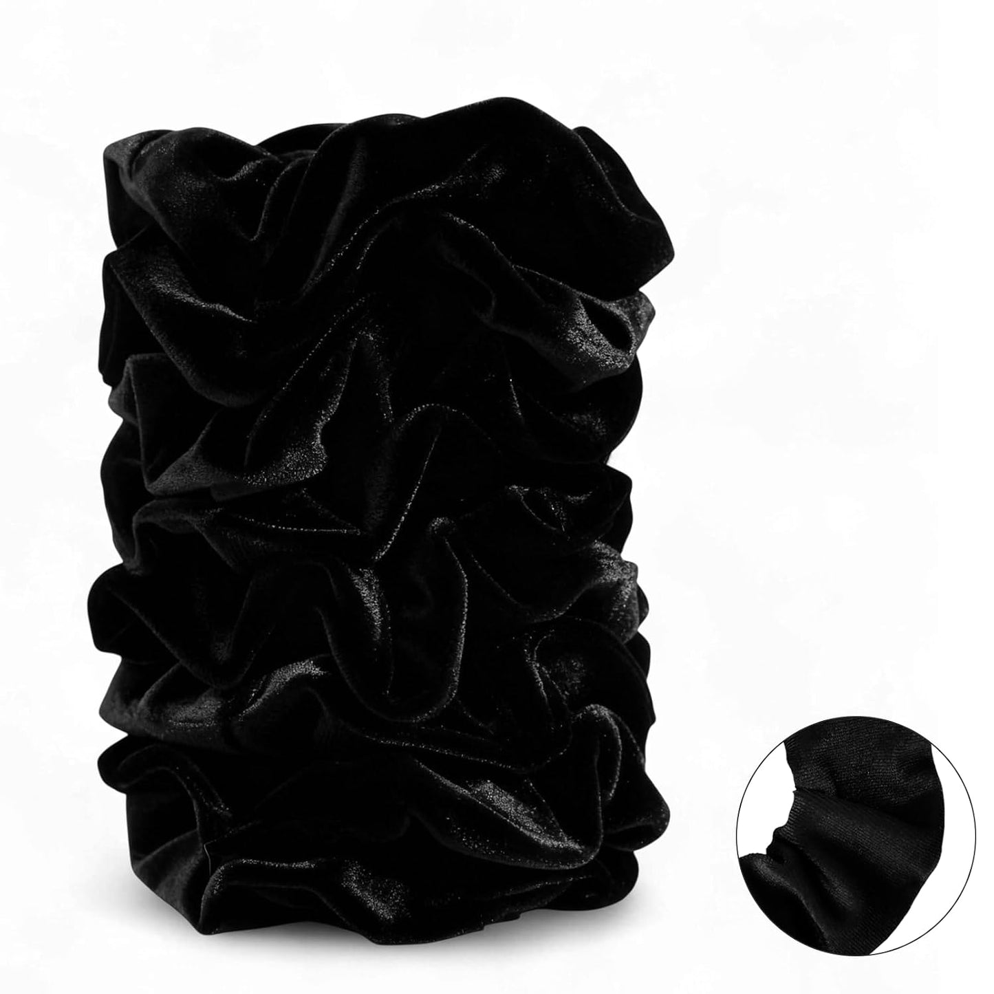 Satin Scrunchies for Women – 8PCS Blush & Brown Silk Hair Ties Set – No Crease, Frizz-Free, Gentle Elastic Hair Bands, Soft & Stylish Everyday Hair Accessories Gifts