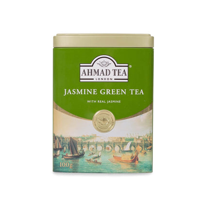 Ahmad Jasmine Green Tea, 100 Grams Tin