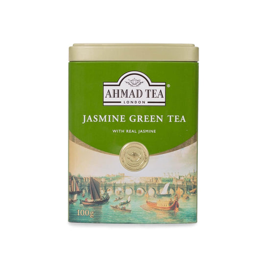 Ahmad Jasmine Green Tea, 100 Grams Tin