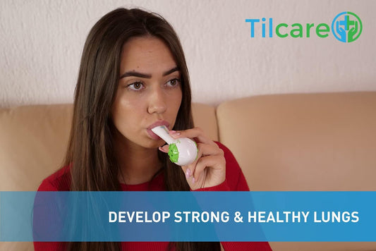 Breathing Trainer & Lung Trainer - Ideal Breathing Exercise Device for Lungs, Effective Breather Device & Lung Exerciser Device, Best Breathing Device & Lung Strengthener, Tilcare Respiratory Trainer
