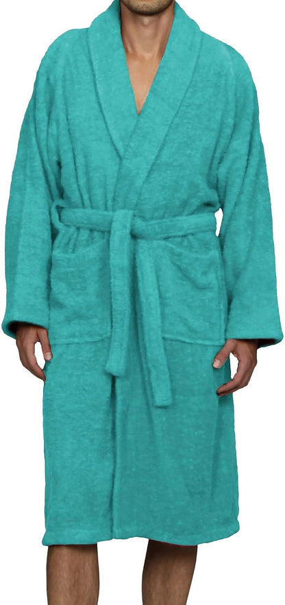 Cotton Unisex Terry Robe, Soft And Absorbent Robes For Men And Women, Bathroom Accessories