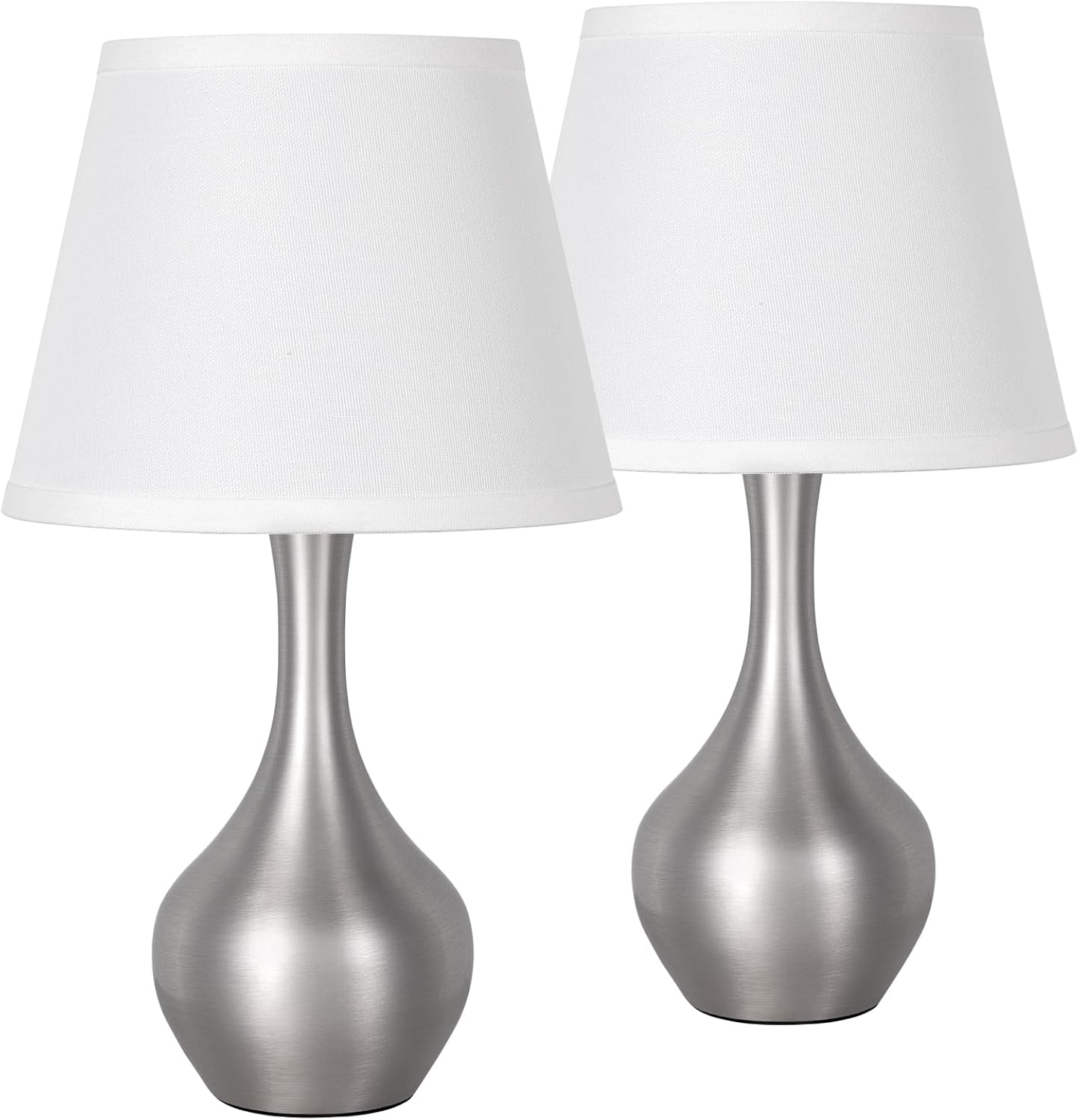 Seealle 16.1" Touch Table Lamps for Nightstand, 3-Way Dimmable Small Bedroom Lamps for Night Stands, Black Bedside Lamps for Living Room, Kids Room, End Table