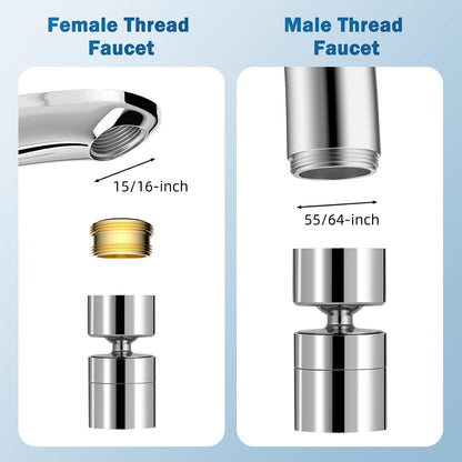 Hibbent NSF/ANSI/CAN 61 & cUPC Certified Faucet Aerator, Chrome